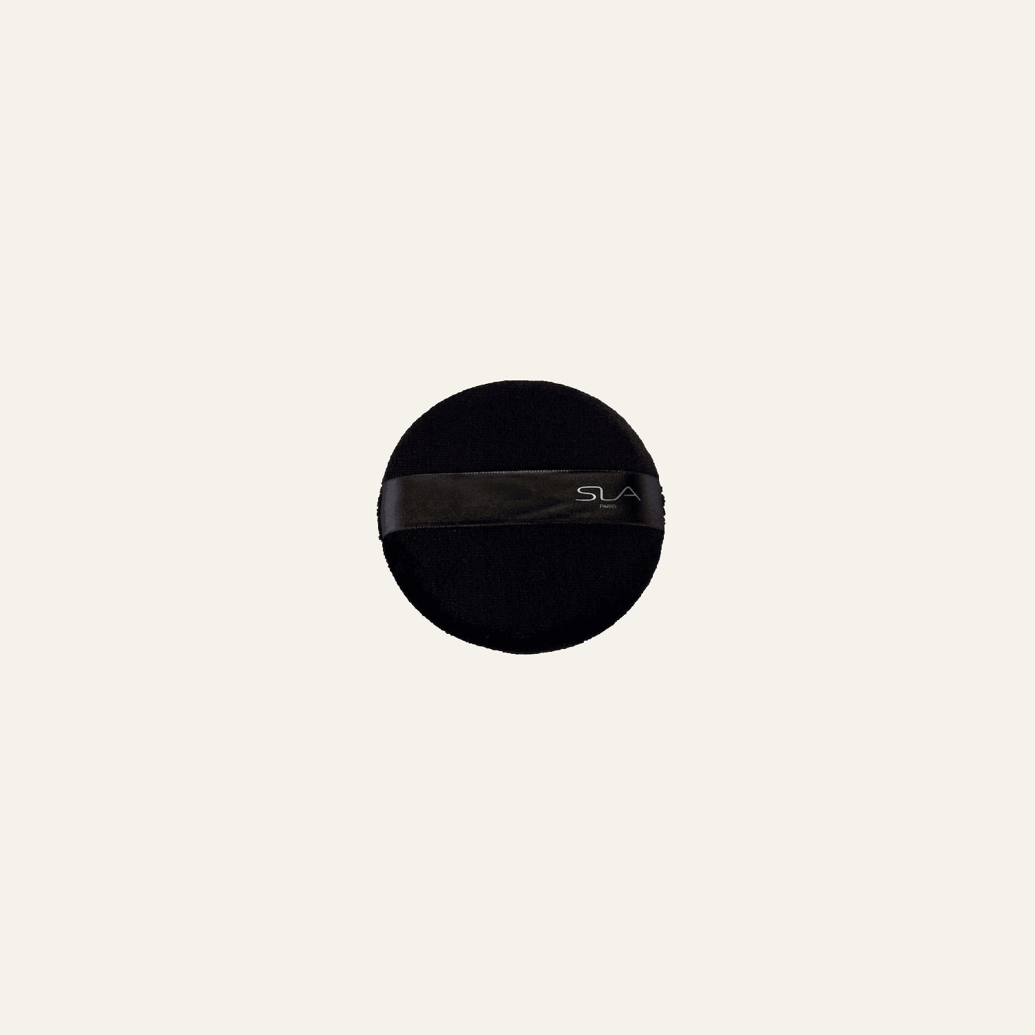 Houppette velours noir diam 9 cm