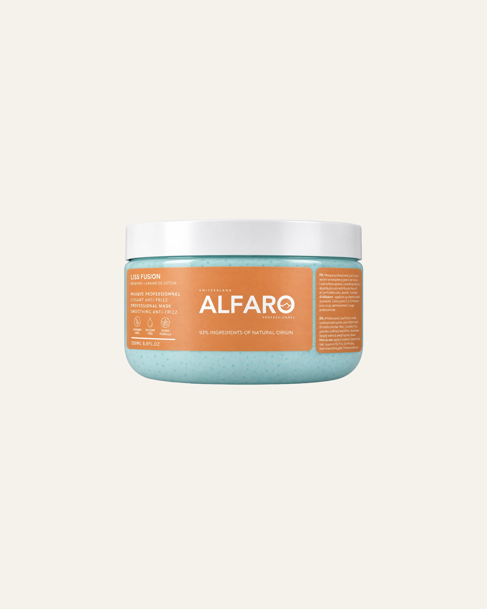 Masque 250 ML Liss Fusion ALFARO — vue 1