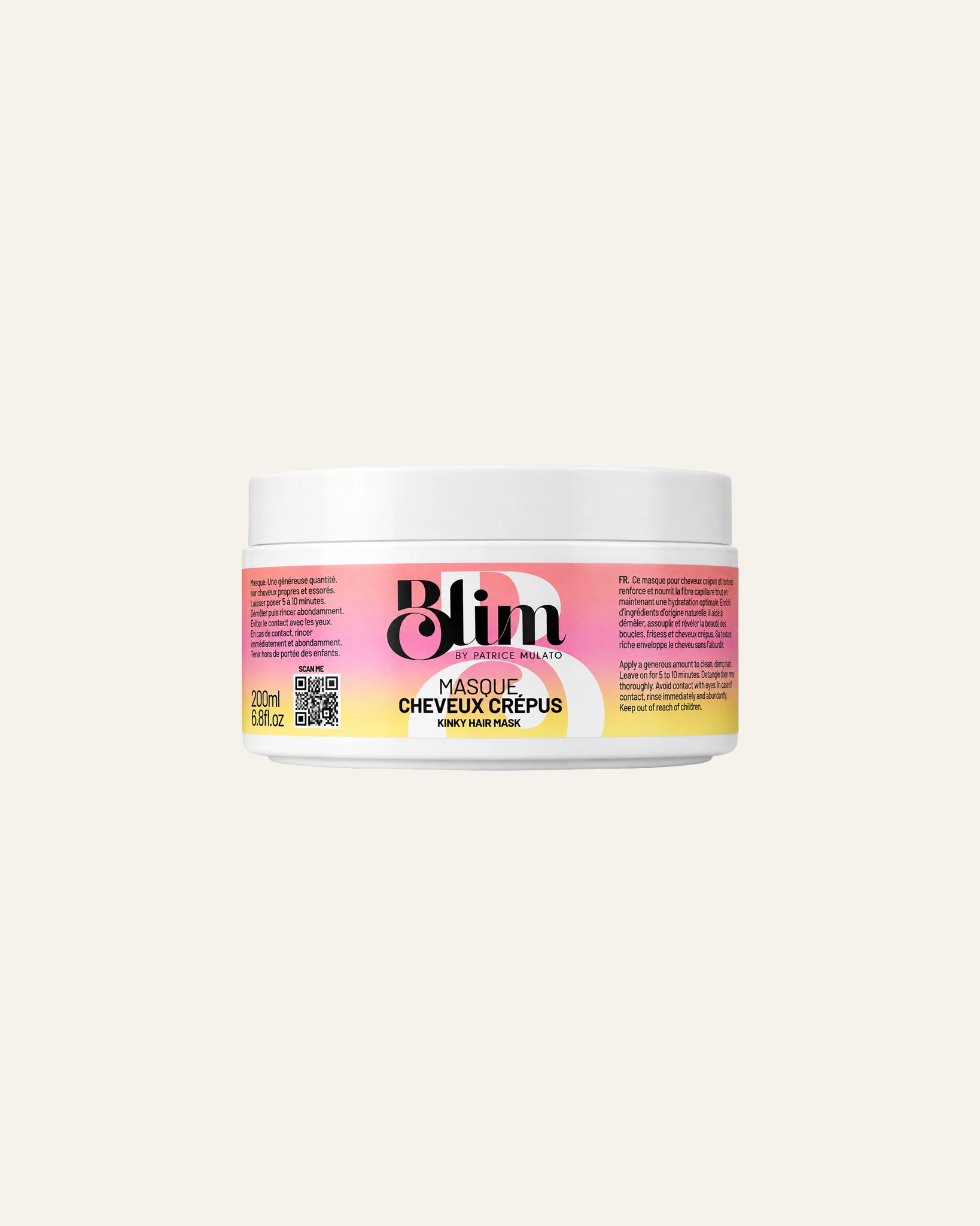 Masque cheveux crépus 4ABC BLIM — vue 1