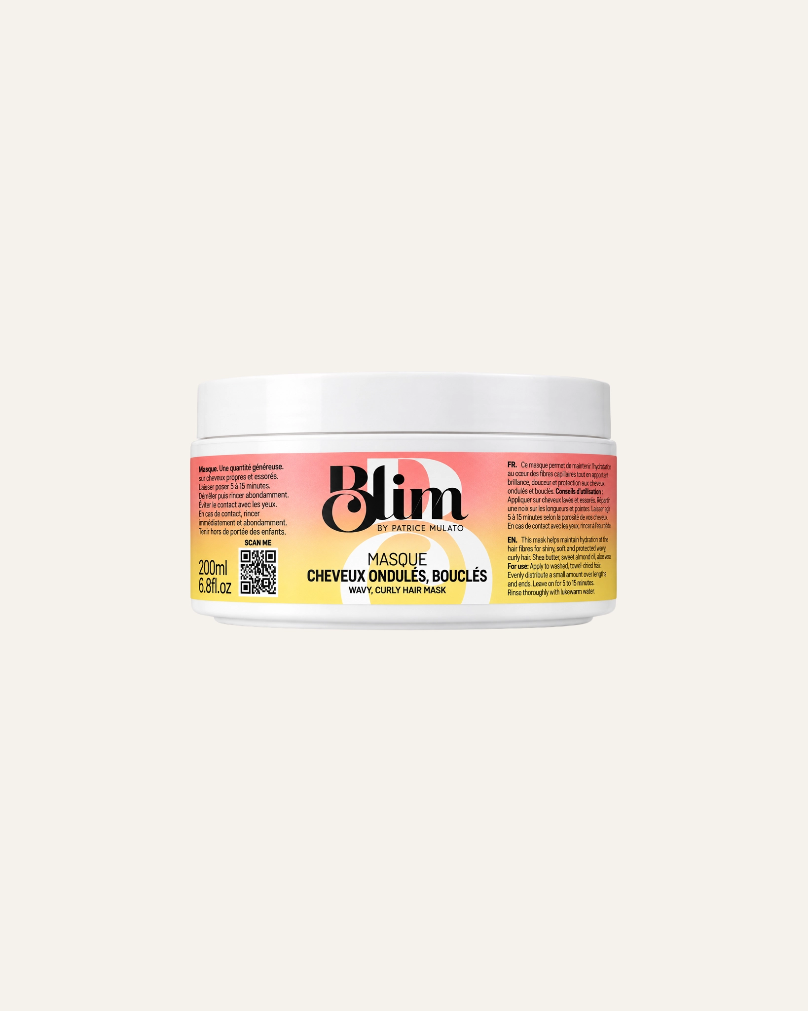 Masque cheveux ondulés, bouclés 2ABC – 3A BLIM — vue 1