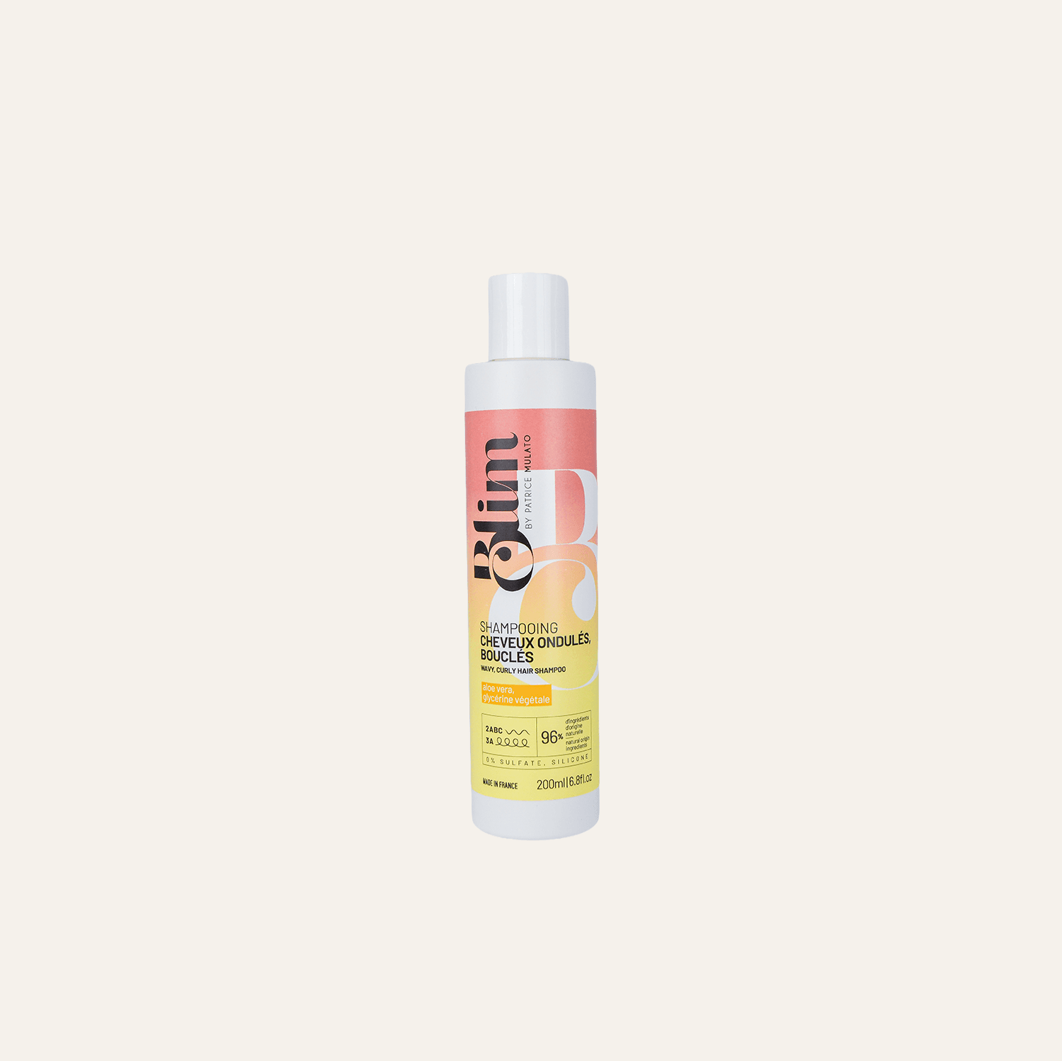 Shampooing cheveux ondulés, bouclés 2ABC – 3A